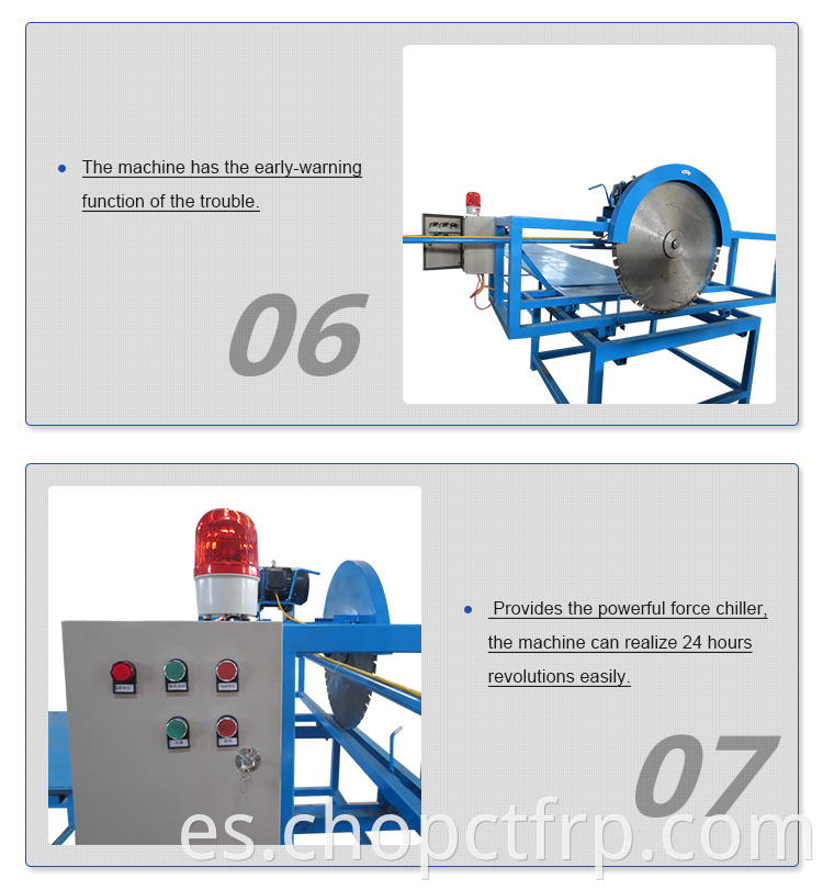 Máquina pultruida GRP para tubería FRP, máquina de línea de pultrusión FRP Materia prima